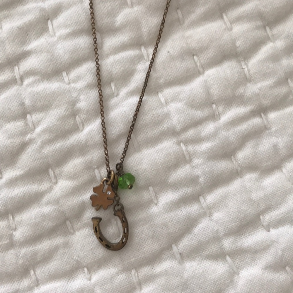 Lucky Brand gold charm necklace